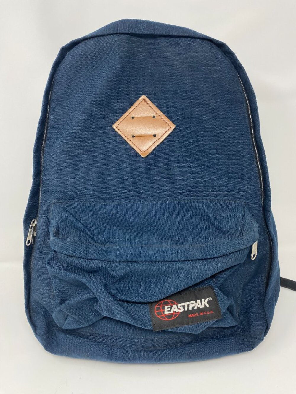 Vintage Eastpak Backpack Blue Made in USA 90s Hiking Outdoor School Bag